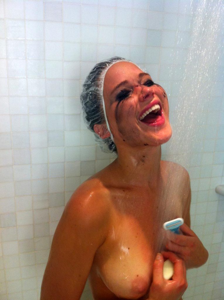 Jennifer Lawrence shower